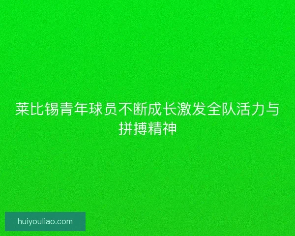 莱比锡青年球员不断成长激发全队活力与拼搏精神